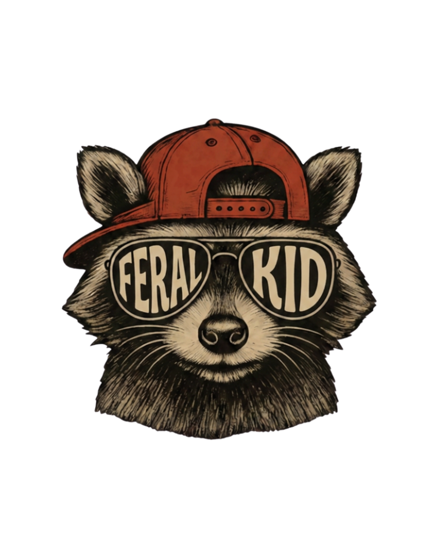 Feral Kid Raccoon Tee