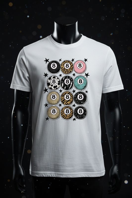 8-Ball Graphic Tee - White