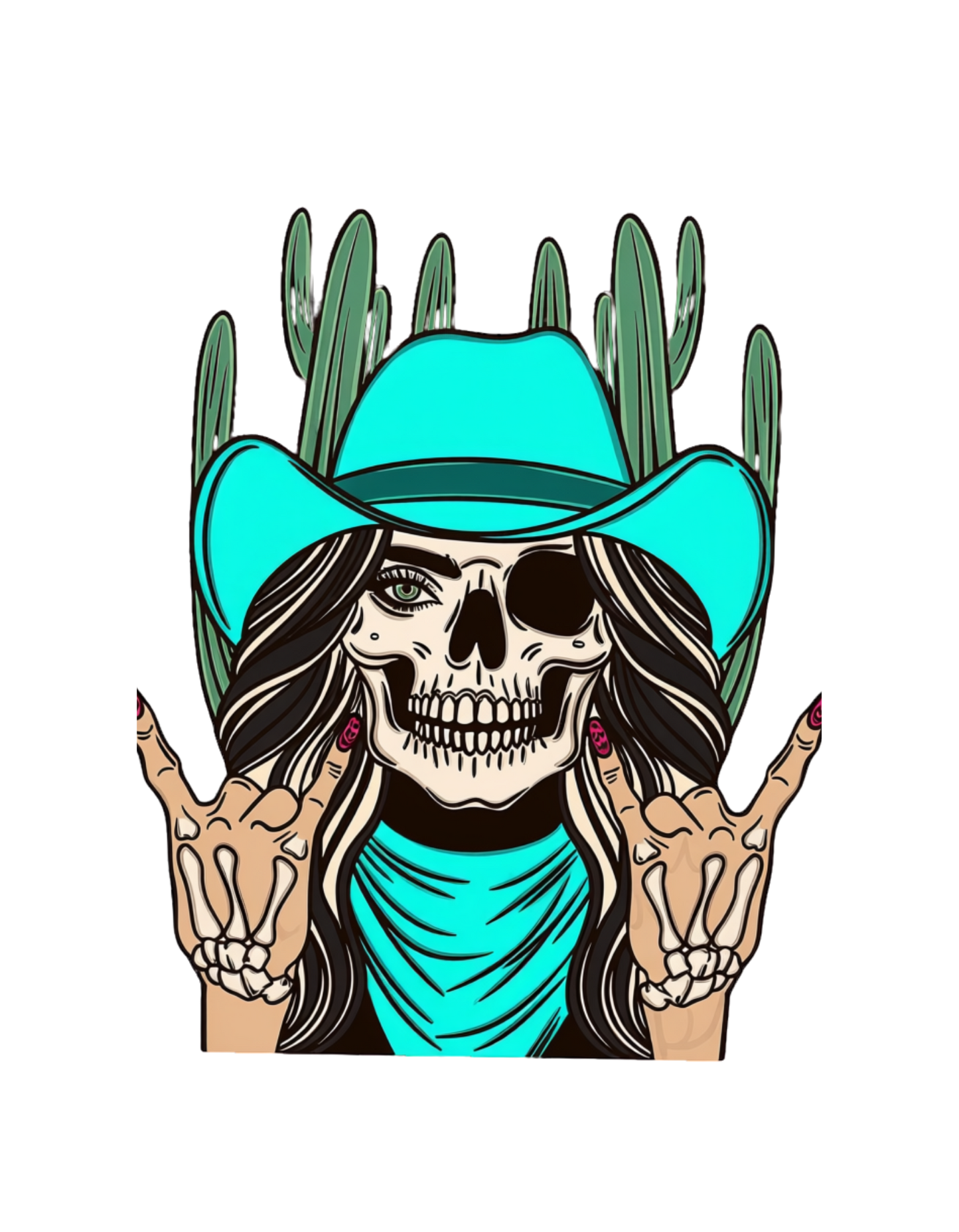 Skull Cowgirl Graphic Tee