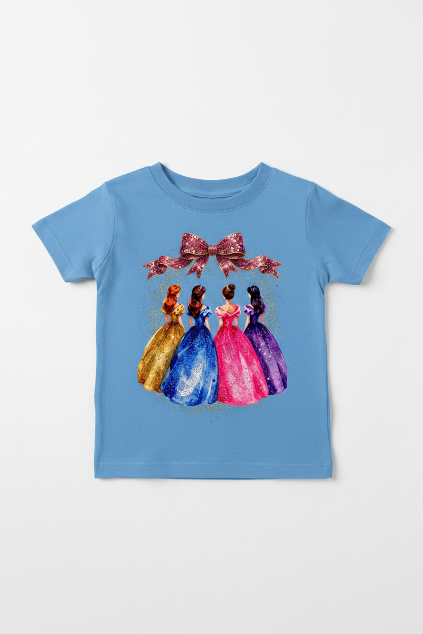 Toddler baby blue princess tee