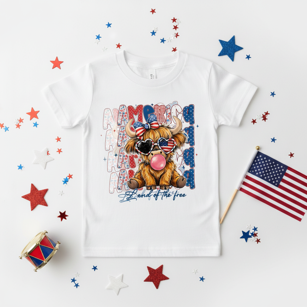 America Kids Tee - Folded