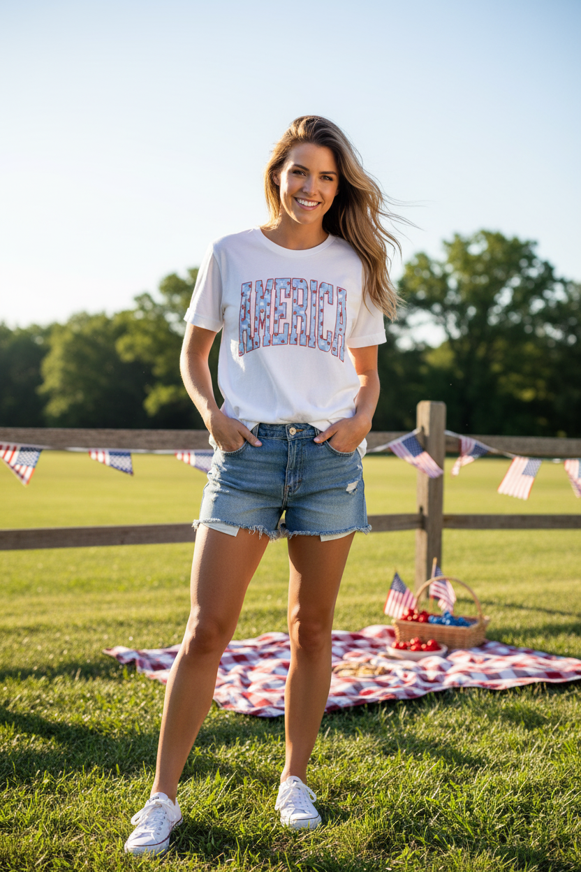 America Varsity Stars Tee - Lifestyle