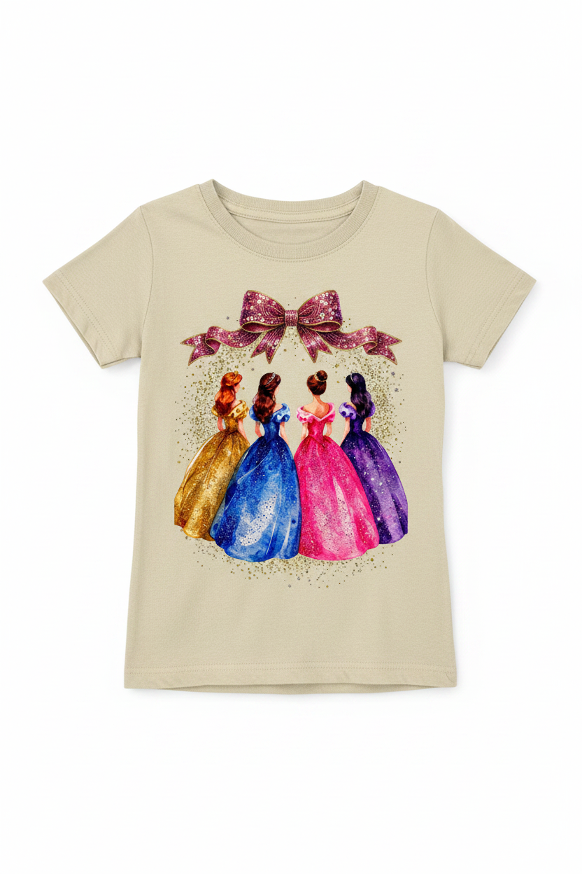 Youth cream princess tee