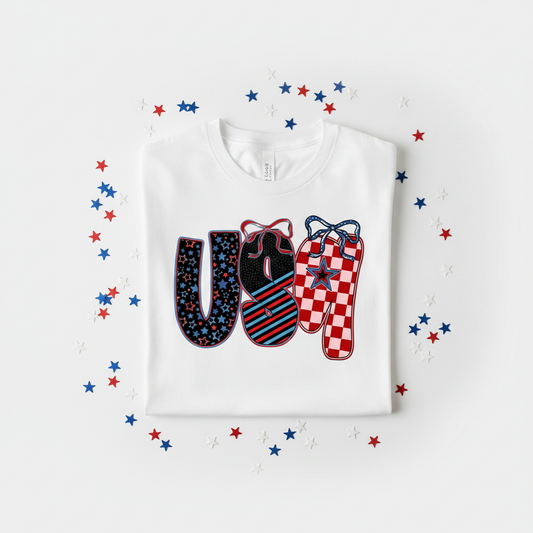 USA Bows Tee - Folded