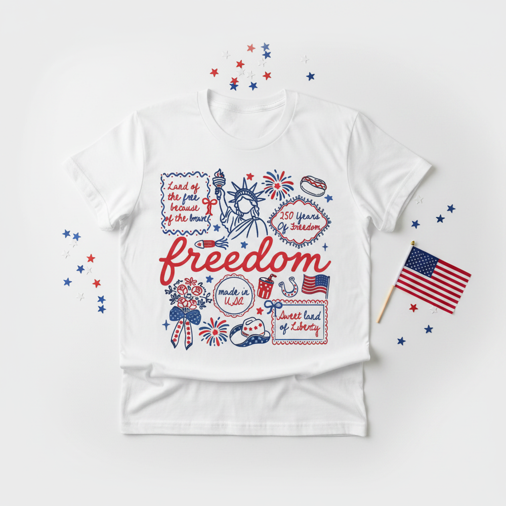 Freedom Graphic Tee - Folded