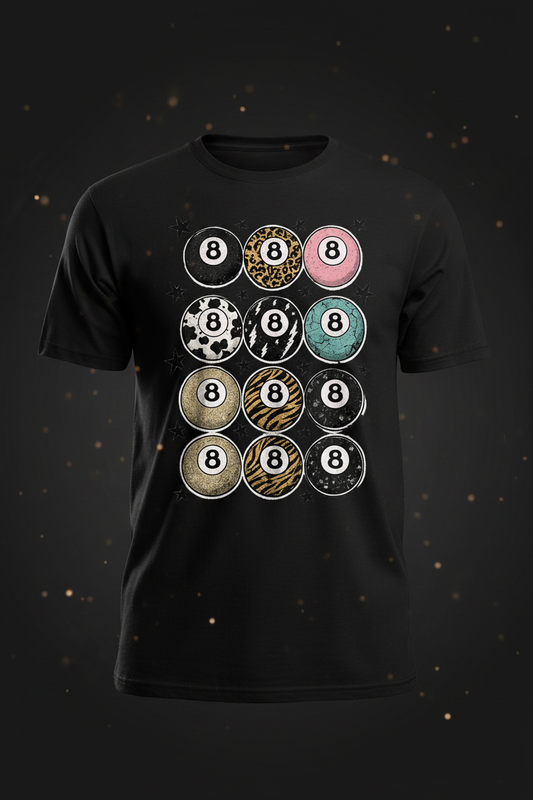 8-Ball Graphic Tee - Black