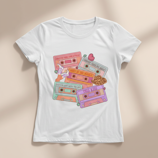 90s Country Cassette Tapes Graphic Tee Mockup