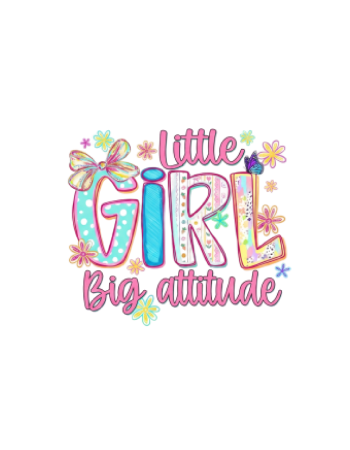 Little Girl Big Attitude Toddler Tee