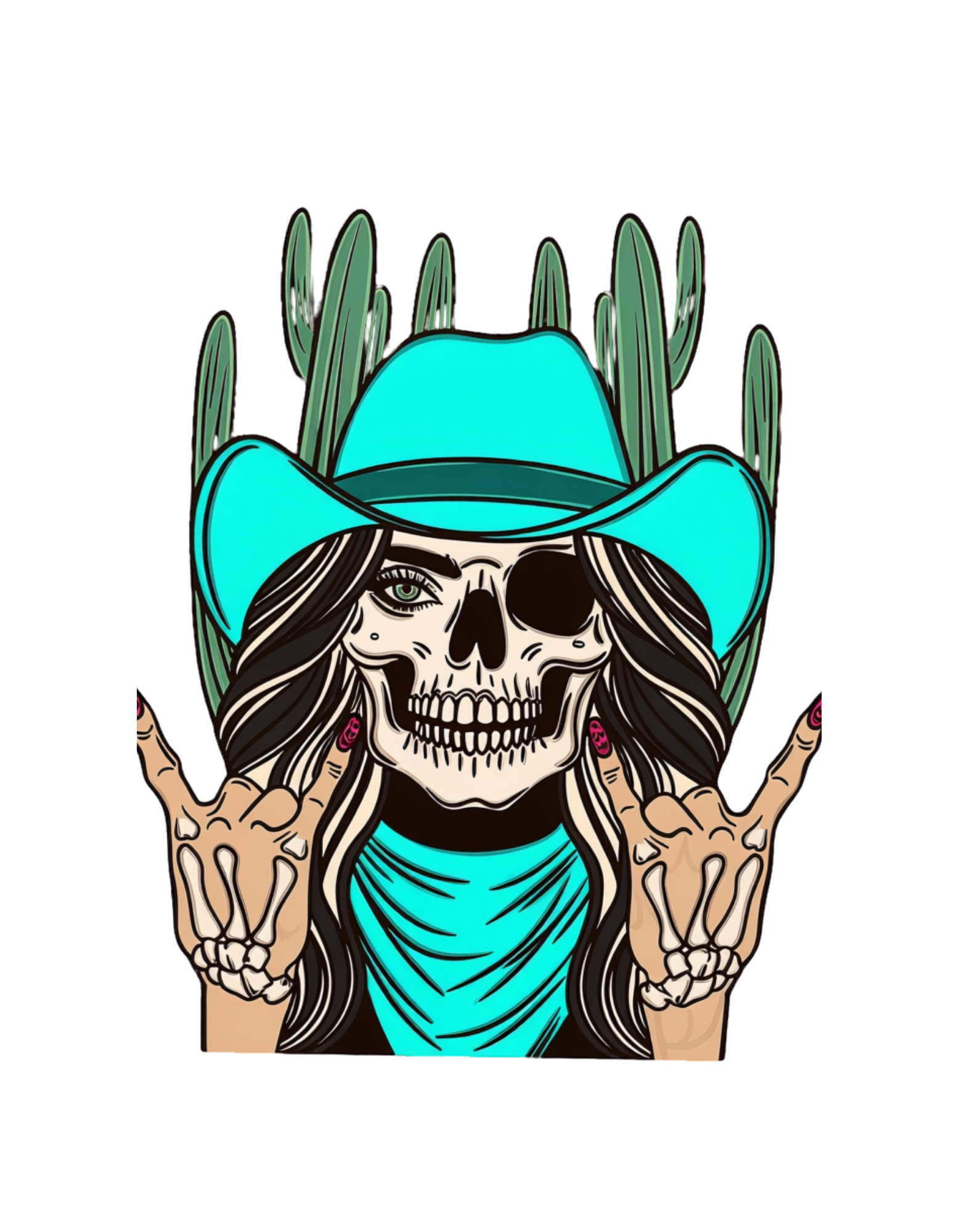Skull Cowgirl Graphic Tee